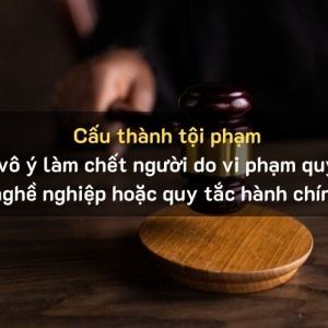 Cấu thành tội Vô ý làm chết người do vi phạm quy tắc nghề nghiệp hoặc quy tắc hành chính